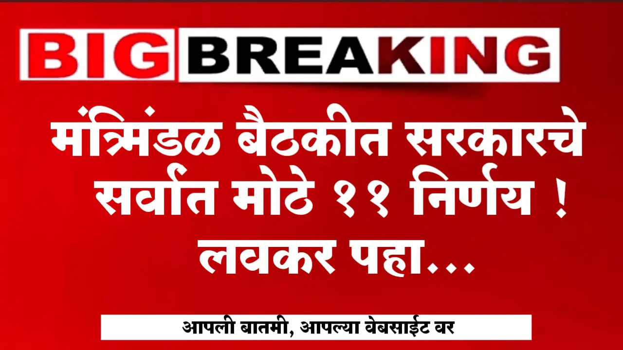 11 biggest decisions of the government in the cabinet meeting